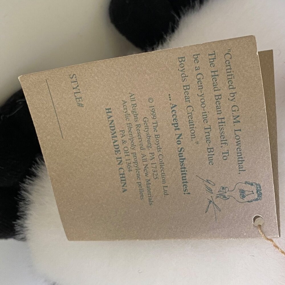Retired Boyds Bears Penguin Plush TUXIE WADDLEWALK 1999 Anniversary Edition Tags - Picture 9 of 10